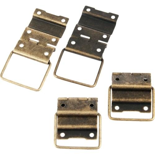 4Pcs 45x29mm Antique Cabinet Furniture Door Hinges Wooden Gift Box Hinge Printing Packaging Jewelry Box DIY Accessories