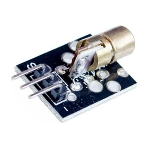 5pcs New KY-008 3pin 650nm Red Laser Transmitter Dot Diode Copper Head Module