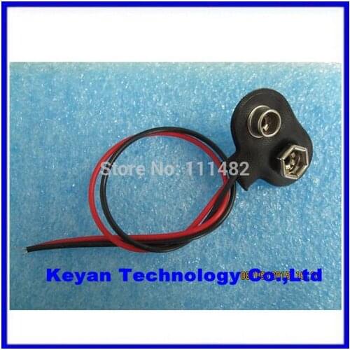 50pcs 9V Battery Snap Connector clip Lead Wires holder