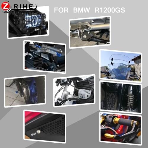 Motorcycle Accessories Radiator Grille Guard Cover Swingarm Sliders Side Stand Enlarge For BMW R1200GS ADV 2013 2014 2015-2016