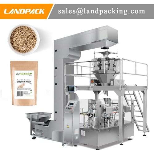 White Sorghum Zipper Pouch Doypack Packaging Machine For Granule