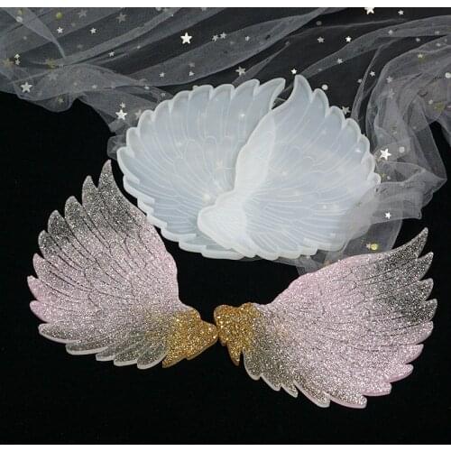 DIY Large Crystal Angel Wings Silicone Mold for DIY Jewelry Making Findings Supplies Accessories