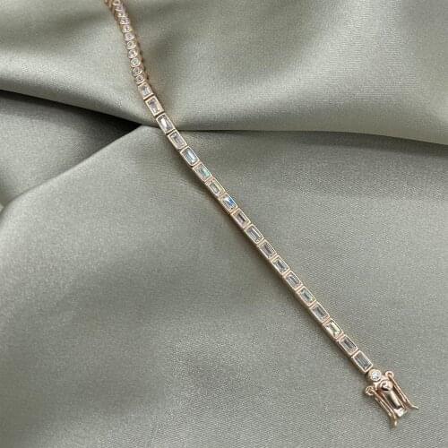 Rose Plated Diamond Waterway Bracelet