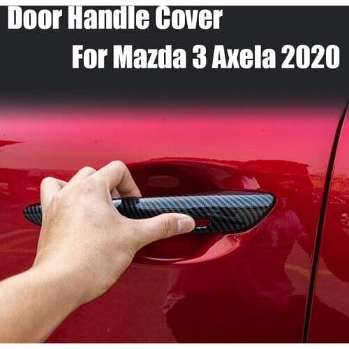 For Mazda 3 Axela 2020 Door Handle Cover Carbon Fiber