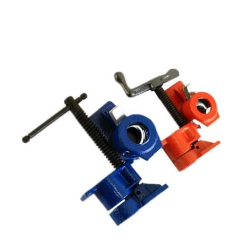 Charge Cast Iron 1/2 Inch Heavy Duty Pipe Clamp for Woodworking Wood Gluing Pipe Clamp Steel Fixture Carpenter Hand Tool