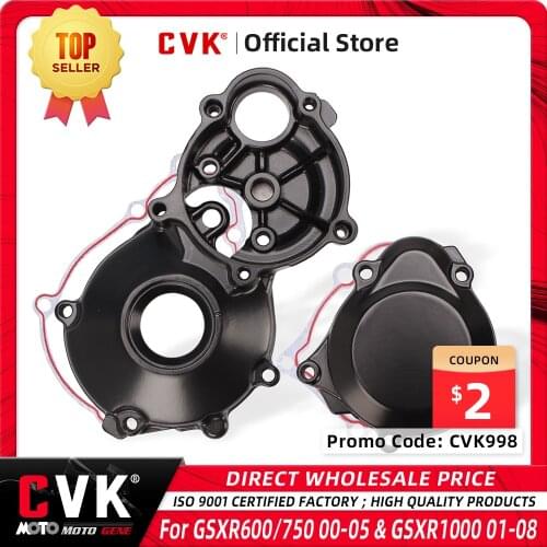 CVK Engine Motor Clutch Gear Cover Case Starter For GSXR600 GSXR750 GSXR1000 GSX-R 1996-2001 2002 2003 2004 2005 2006 2007 2008