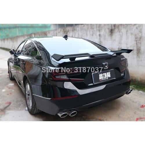 For Honda Accord 2018 10Th Car Tail Wing ABS Plastic Gloss Black Rear Roof Spoiler Wing Trunk Lip Boot Cover Car Styling