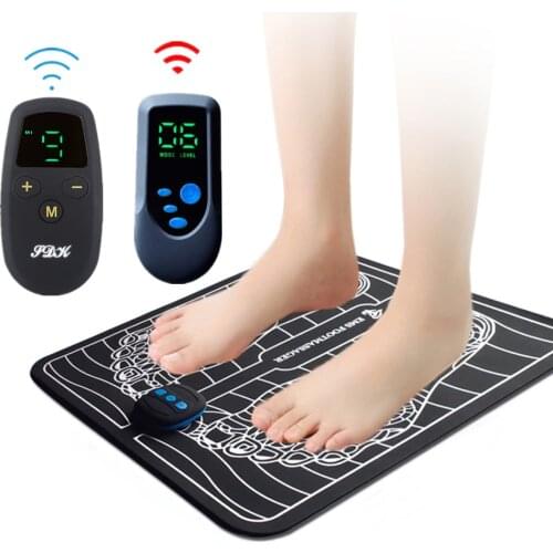 Electric EMS Foot Massager Mat Pulse Acupuncture Foot Massage Pad Machine Ankles Feet Pain Relief Muscle Stimulator Health Care