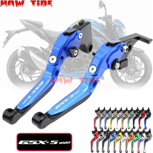 Motorcycle Folding Extendable CNC Moto Adjustable Clutch Brake Levers For SUZUKI GSX-S1000 GSX-S 1000 2015-2016