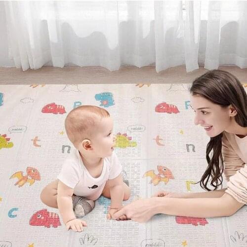 Foam Floor Carpet Padded For Babies Foldable Baby Play Mat XPE Soft Crawling Rug Waterproof 1cm Thicl Educational Games Blanket
