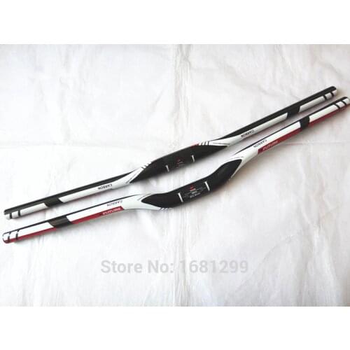 Newest FUTURE Mountain bike 3K full carbon handlebar flat rise carbon bicycle handlebar MTB bike parts 31.8*600-720mm Free ship