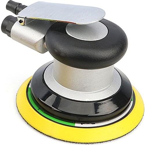 KKmoon 6'' Pneumatic Sander Pneumatic Polisher Air Sander Air Palm Orbital Sander Grinder Palm Sander Sanding Machine Tool