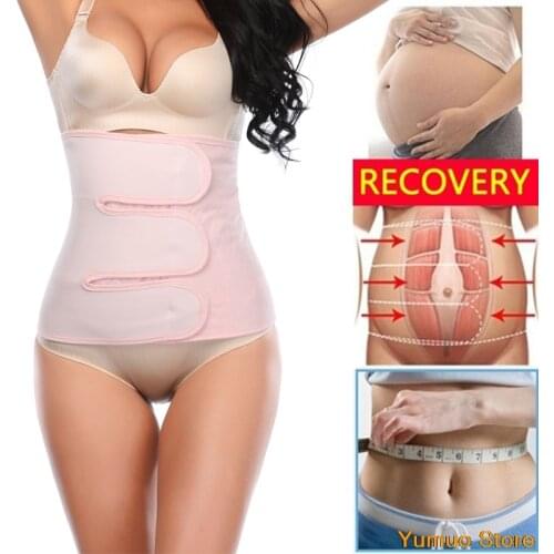 Girdles forwomenpostpartum girdlec-section recovery belt back support belly wrap band shapewear waist trainer body shaper corset