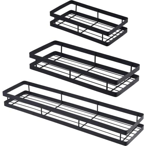 Heavy Duty Metal Shower Caddy Basket Shelf Kitchen Wall Rack Organizer