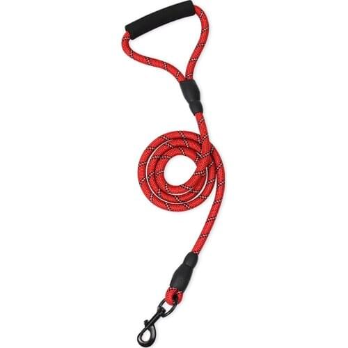 Reflective Strong Dog Leash Durable Comfortable Dog Lead Rope for Dog Walking Training Running Leash with Padded Handle 1.5M