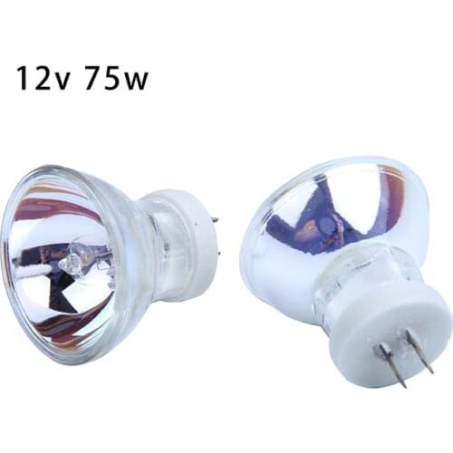 2Pcs 12V 75W Halogen Bulb lamps & 2Pcs 12V 50W Oral-Bulb-Light-Lamps