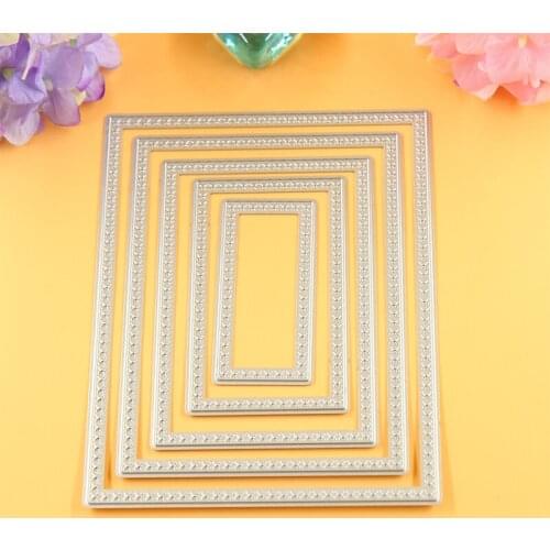 YINISE 010 RECTANGLE Metal Cutting Dies For Scrapbooking Stencils DIY Cards Album Decoration Embossing Folder Die Cutter Tools
