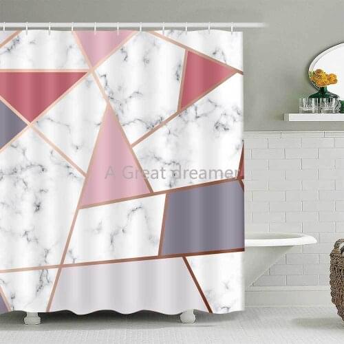 3d Printed Geometric Bath Curtain Curtain Waterproof Shower Curtains For Bathroom Curtains Accept Custom Dropshipping