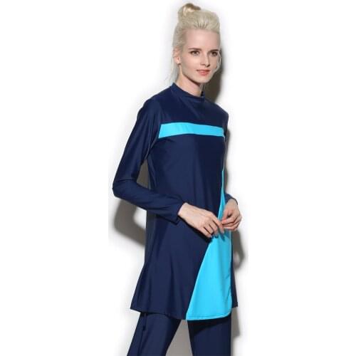 2021 Hijab Swimwear Islamic Swimsuit Clothes For Muslim Women Long Sleeve Nylon Hot Sell