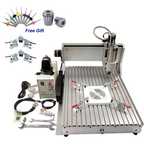 2200W 3 Axis CNC Engraving Machine 6040 Router for metal aluminum Bronze Wood stone PCB