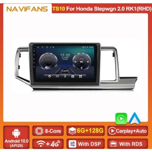 HD RAM 6G 128G Android 11 For HONDA STEPWGN 2.0 RK1 (RHD) 2009-2015 Car Multimedia DVD Player Navigation GPS Radio 4G Wifi 2 din