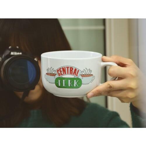 Friends tv show central perk big black mug cup 600ml