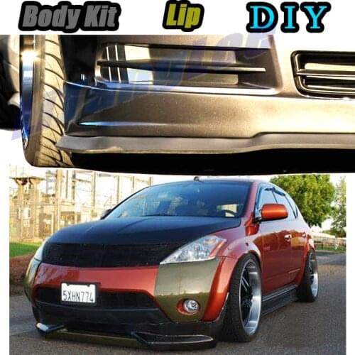 Car Bumper Lip Front Spoiler Skirt Deflector For Nissan Murano Z50 Z51 Z52 Tune Car Modified Body Kit VIP Hella Flush Lips