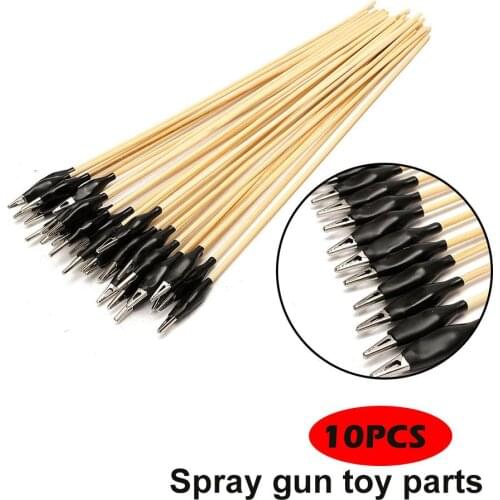 10Pcs/Set Kids Alligator Clip Children Spray Gun Toy Parts Wood Plastic Metal Model Building Crocodile Probe Tool Random Color