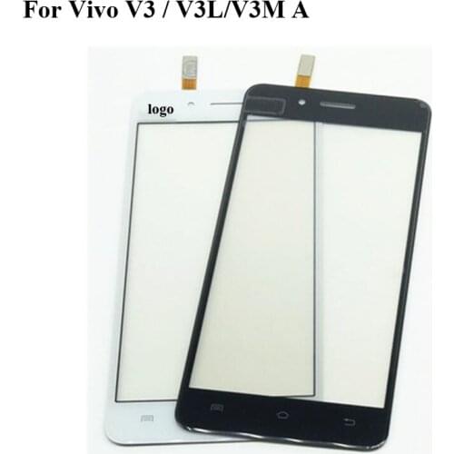 For vivo V3 V 3 Touch Screen Digitizer Sensor Replacement For vivo V3 V3L V3MA V3A touch panel with flex cable Vivov3 Parts