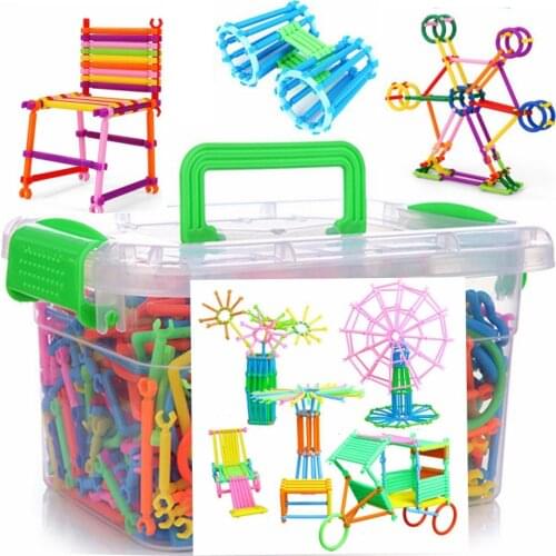 Boy Girl Toys 550/310 Smart Stick Puzzle DIY Intelligence Early Education Toy Magic Wand 3d Puzzle Learning Toys for Children