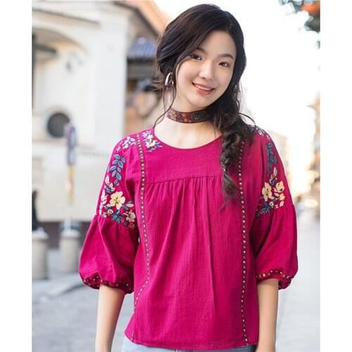 Blouses With Embroidery INMAN China