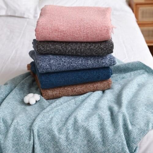 BMF Nordic Knitted Throw Thread Sofa Blanket On The Bed Sofa Travel TV Nap Tassel Blankets Soft Towel Hotel Blankets Home Decor