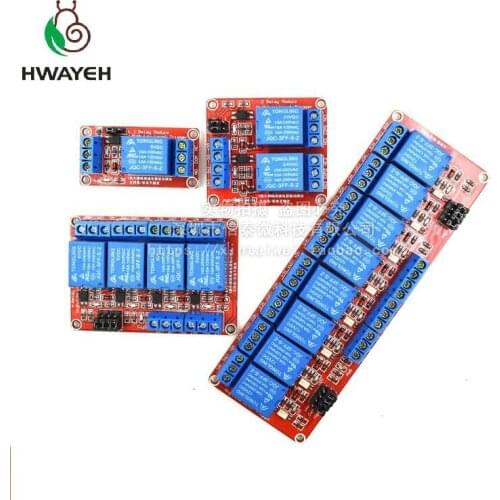 One 1 2 4 8 Channel 5V Relay Module Board Shield with Optocoupler Support High and Low Level Trigger for Arduino