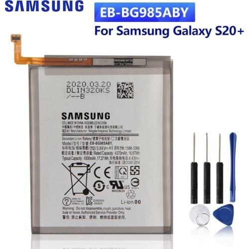 SAMSUNG Original Replacement Battery EB-BG985ABY For Samsung Galaxy S20+ S20 Plus Authentic Phone Batteries 4500mAh