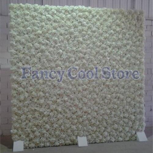 7.9FT x 7.9FT Ivory dense Wedding flower backdrop flower wall wedding stage decoration shop Window decor Photography props