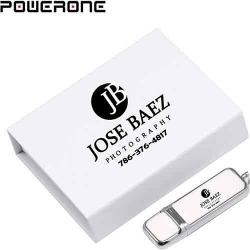POWERONE Custom logo colour print leather usb 2.0 memory sticks flash drive pendrive 64GB 32GB 16GB 8GB 4GB activity gifts