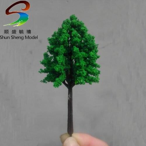 Manufacture -50mm Scenery Landscape Train Model Scale Trees with leaf for model design