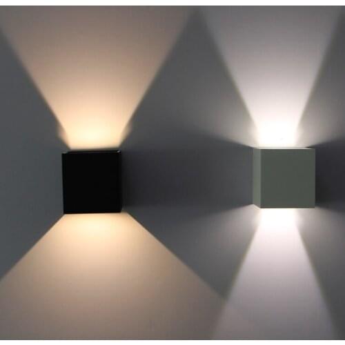 IP65 6W cube adjustable surface mounted outdoor led lighting,led outdoor wall light, up down led wall lamp