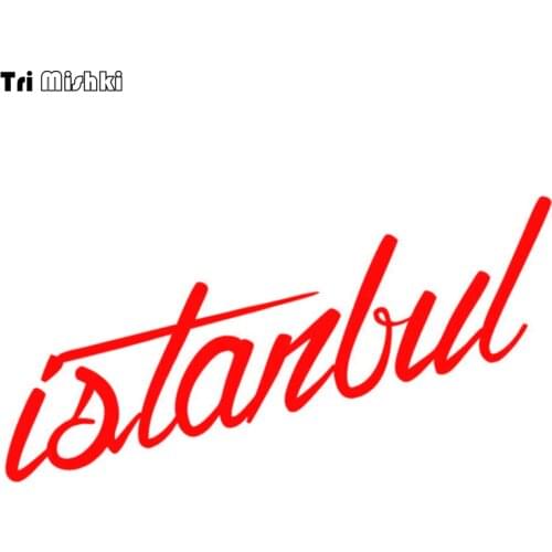 Tri Mishki 7.6x30cm turkey istanbul funny car sticker araba aksesuar Windscreen Vinyl Decals Accessories Car Sticker HZX593
