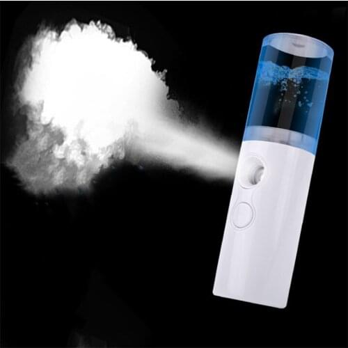 30ml USB Rechargable Humidifier Air Diffuser Handheld Water Ultrasonic Nano Essential Car Oil Steamed Face With Light For Home
