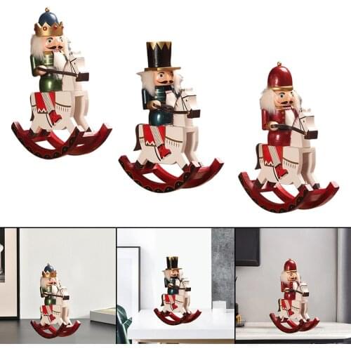 Vintage Nutcracker Soldier Standing New Year Xmas Holiday Christmas Ornaments Home Decoration Gift--30x25x9cm