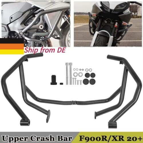Motorcycle Upper Crash Tank Bar Bumper Fairing Frame Protector Engine Guard For BMW F900XR F900R F900 R F900 XR 2020 2021 Black
