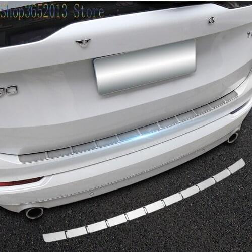 For Volvo XC90 2016-2021 stainless steel Rear Bumper Protector Sill Plate Guard Cover Car Styling Accessories