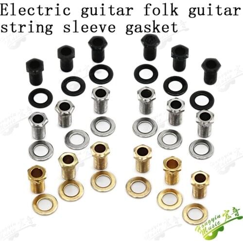6pcs Electric guitar, folk guitar, acoustic guitar, closed head button sleeve nut gasket