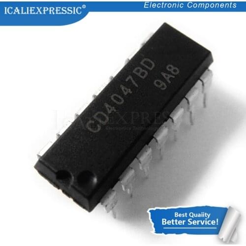10PCS CD4047BE DIP14 CD4047 DIP 4047BE new and original IC