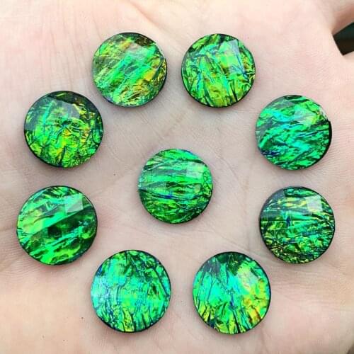 16mm Round Flat Back stones and crystal Resin Rhinestone trim Gems For Costume Button Crafts 75pcs -A437*5