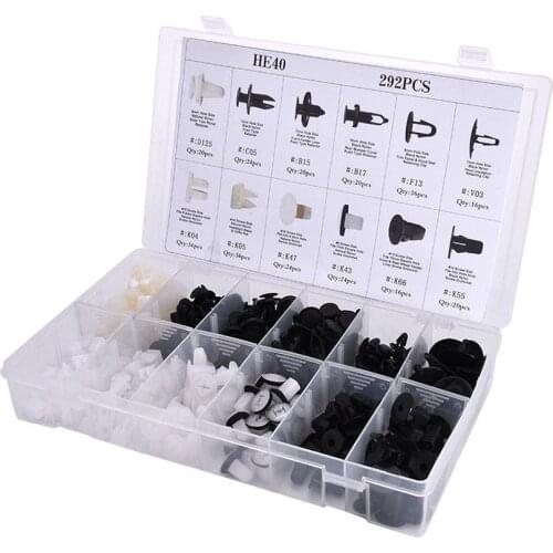 For TOYOTA 292 PCS Fender Door Hood Bumper Rivet Trim Clips Body Assortment