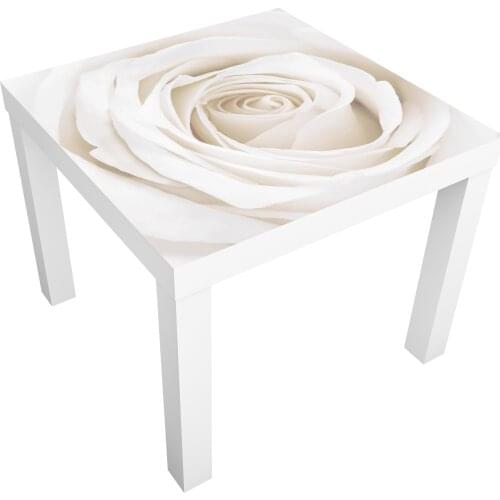 3D Art Table Sticker White Rose Flower Table Cover Wallpaper mural Wall Print Decal Kitchen Decor Wall Mural Photo Home Living