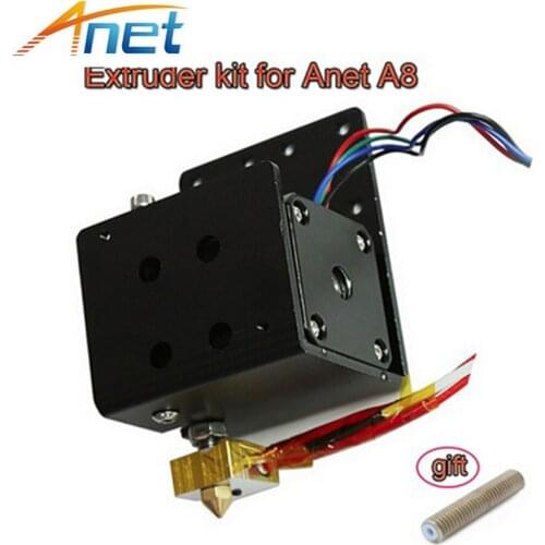 Anet MK8 Extruder Motor Kit 0.4mm Nozzle 30mm Extruder Throat 12V 40W Heater Thermistor Aluminum Heater Block For A8 A6 Printer