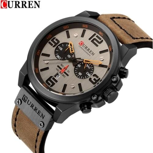 CURREN Mens Fashion Luxury Quartz Watches Men Casual Sport Watch Man Chronograph Waterproof Wristwatch Relogio Masculino 8314